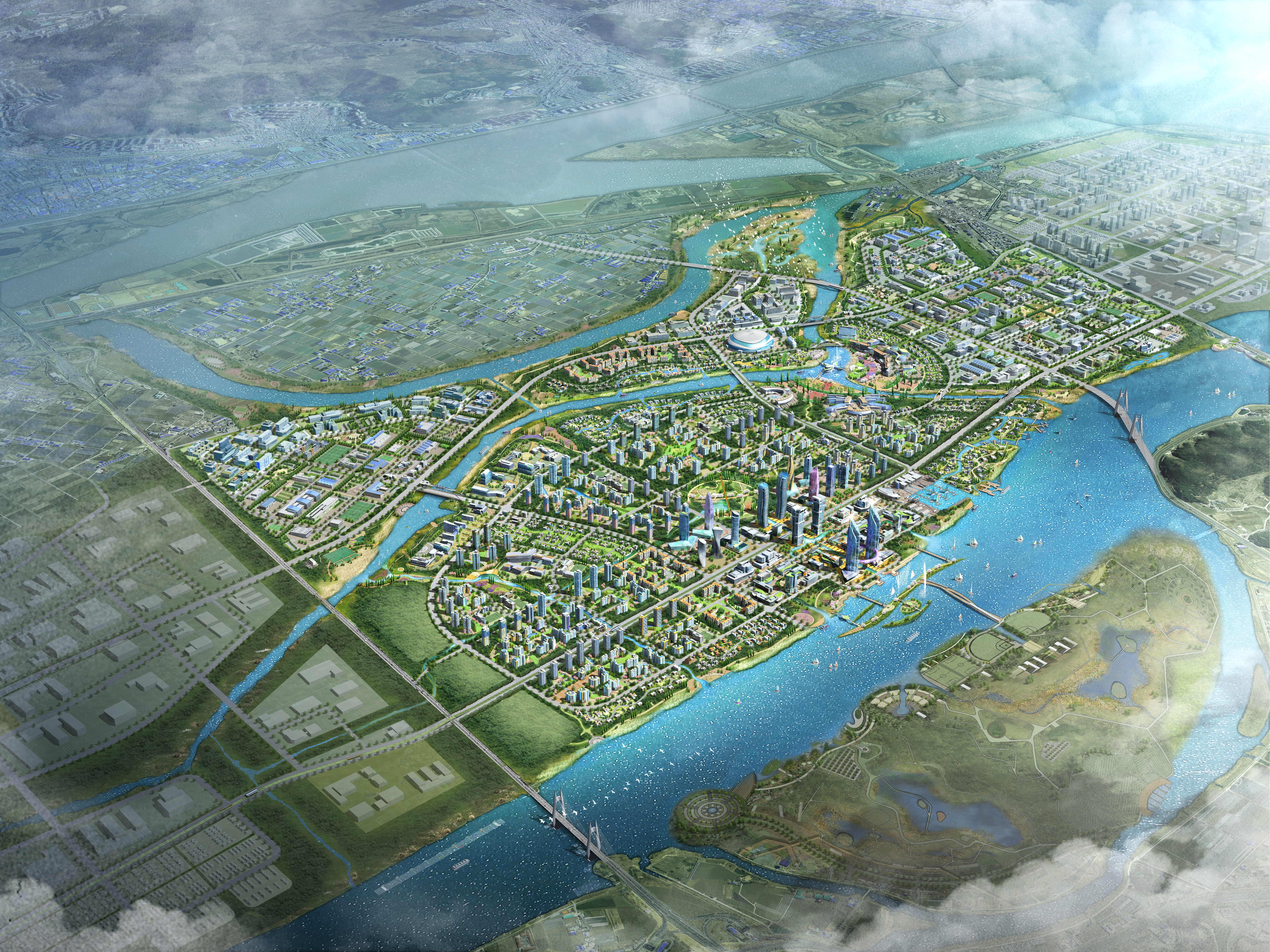 Detailed engineering design for Busan Eco Delta City Section 1